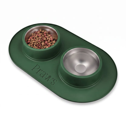 Bowl doble - Acero inoxidable