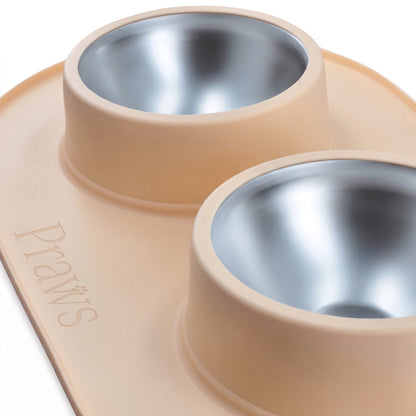 Bowl doble - Acero inoxidable