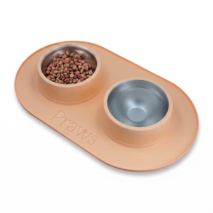 Bowl doble - Acero inoxidable