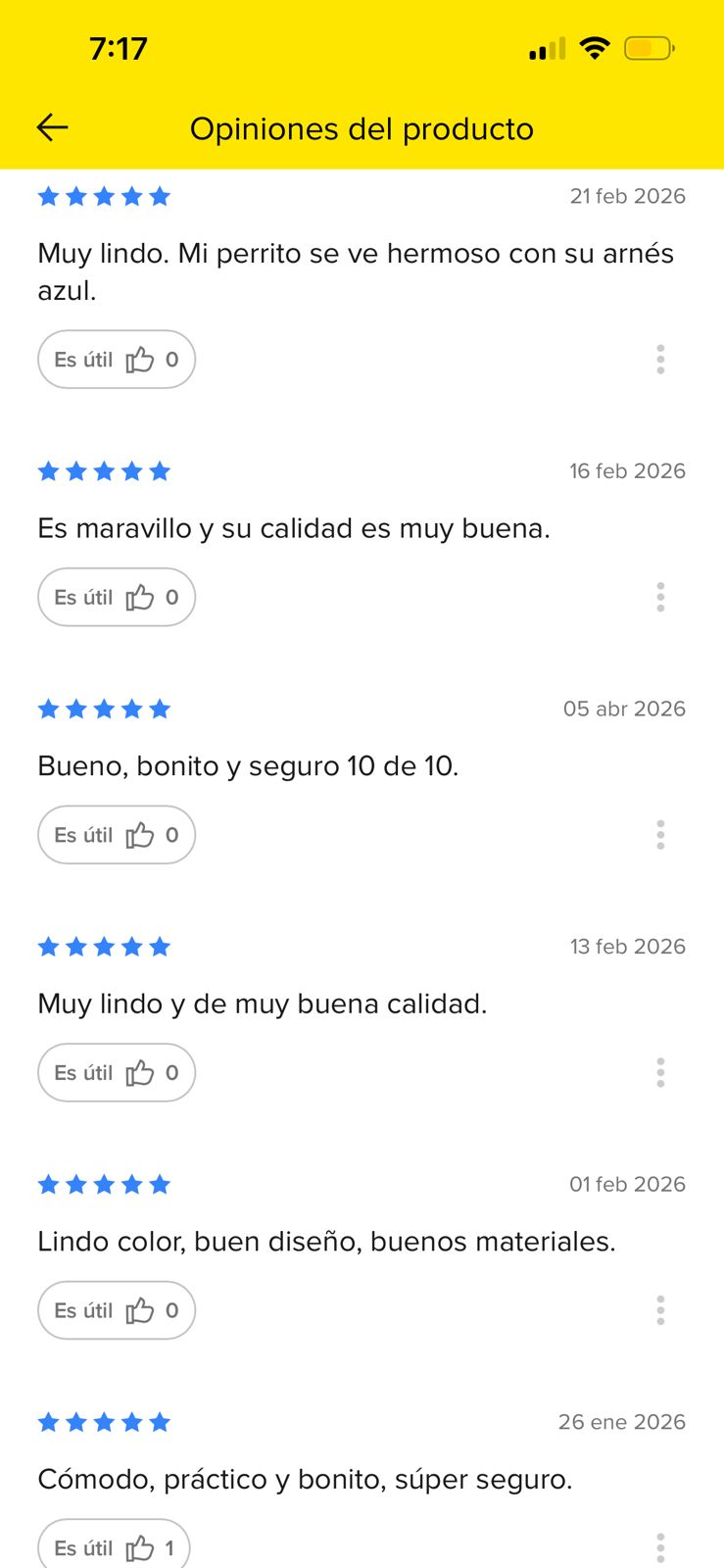 Más comentarios de compradores reales en Mercado Libre